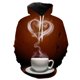 thumbnail image 2 of Sudadera con capucha con gráfico de café para hombre USD Rose Sudadera con estampado 3D Sudadera con capucha de manga larga informal para primavera y otoño Tops de gran tamaño, 2 of 5