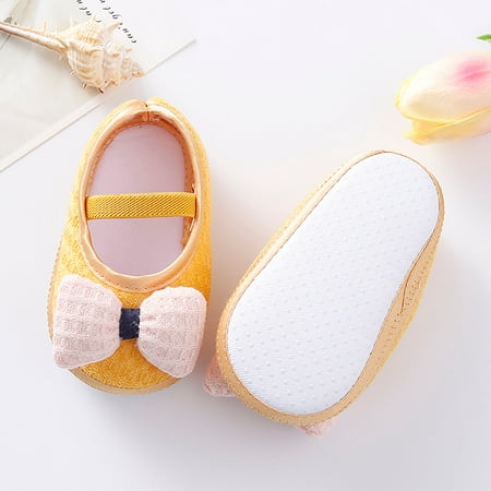 

LYCAQL Baby Shoes Shoes Soft Princess Boys Shoes Walkers Toddler Toddler Baby Shoes Girls Baby 9 Toddler Girl Shoes (Yellow 5 Toddler)