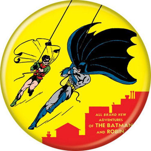 DC Comics Batman & Robin Purple Licensed 1.25 Inch Button 81062 