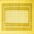 thumbnail image 1 of Ahgly Company Machine Washable Indoor Square Southwestern Yellow Country Area Rugs, 7' Square, 1 of 4