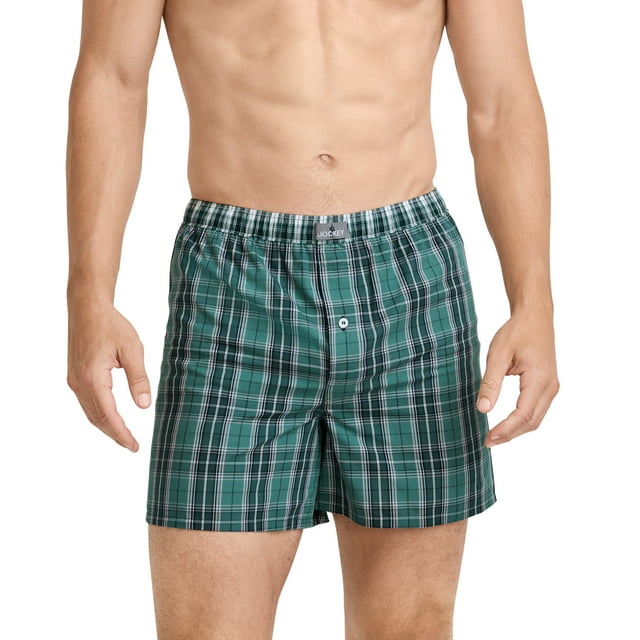 Jockey Boxeur Tissé 100 % Coton pour Hommes de 5 Po