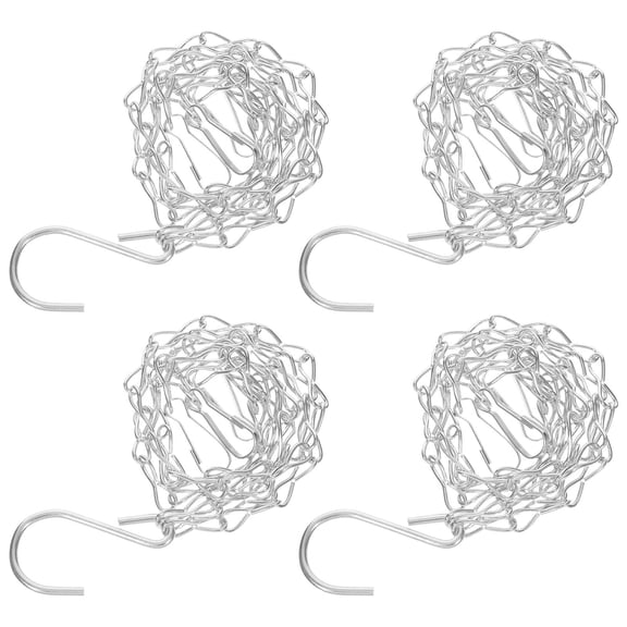 OULII 4Pcs Weather Resistant White Iron Chain for Hanging Flower Pots Outdoor