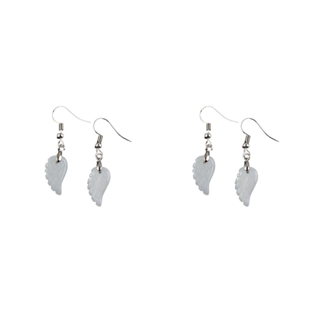 Qarigey 1 par de aretes de perlas, joyería de moda, mano de obra, baile de graduación, accesorio de citas, regalo dulce, ala de Ángel Type7 NO7