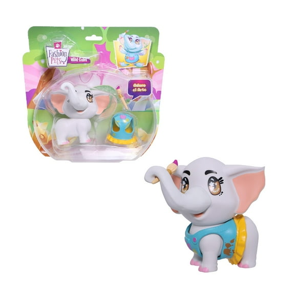 Mini Figura Fashion Pets - Elephante Painter