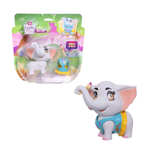 Mini Figura Fashion Pets - Elephante Painter