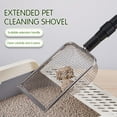 thumbnail image 5 of LingVibe Extended Handle Stainless Steel Litter Scoop, Long Pet Shovel for Cat Litter Box, Beach Sand Shovel, and Dog Poop Pickup, Durable Cleaning Tool for Home Use,Light Gray,L, 5 of 7