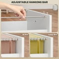 thumbnail image 4 of HOMCOM 3-Drawer Filing Cabinet with Lock, Mobile File Cabinet, White, 4 of 10