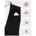 thumbnail image 3 of INSPIRE CHIC Men's Pocket Square Cotton Handkerchiefs for Suits Jacket Wine Red One Size, 3 of 4