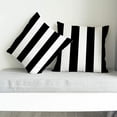 thumbnail image 3 of Nvzi Outdoor Pillow Covers 18 x 18 Inches Black Stripe Decorative Throw Pillow Covers Set of 2 Modern Farmhouse Cushion Case Home Decor for Living Room Patio Couch Chair (Black), 3 of 5