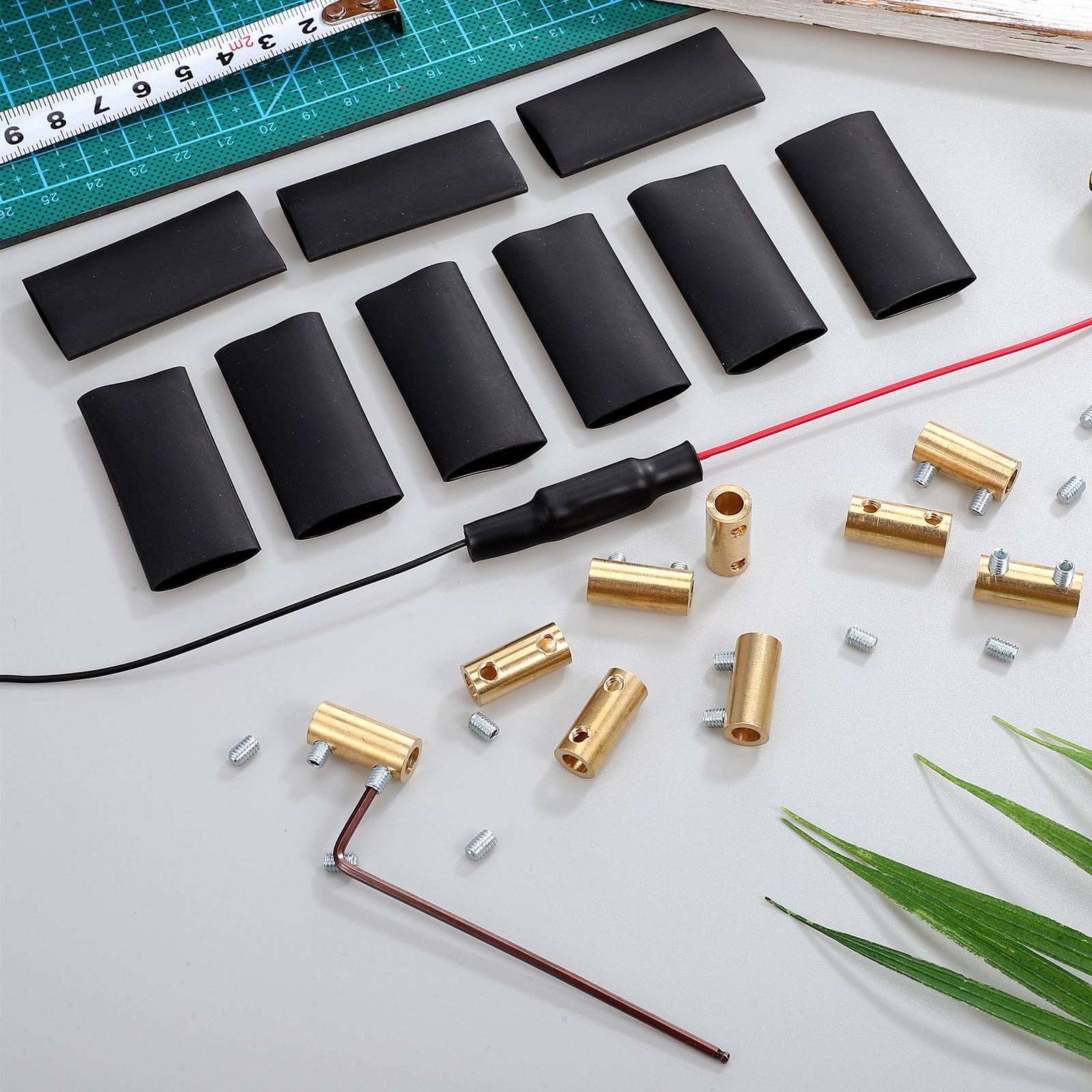 HEMOTON HOMEMAXS 3 Sets Copper Wire Terminal Connectors with Screws, Quick Electrical Wiring Connectors for Circuit Terminals