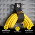 thumbnail image 6 of Heavy-Duty Wrap-It Storage Straps - 13" (8 Pack) - Hook and Loop Extension Cord Organizer, Cord Wrap, Cable Straps for Garage Organization - Black, 6 of 10
