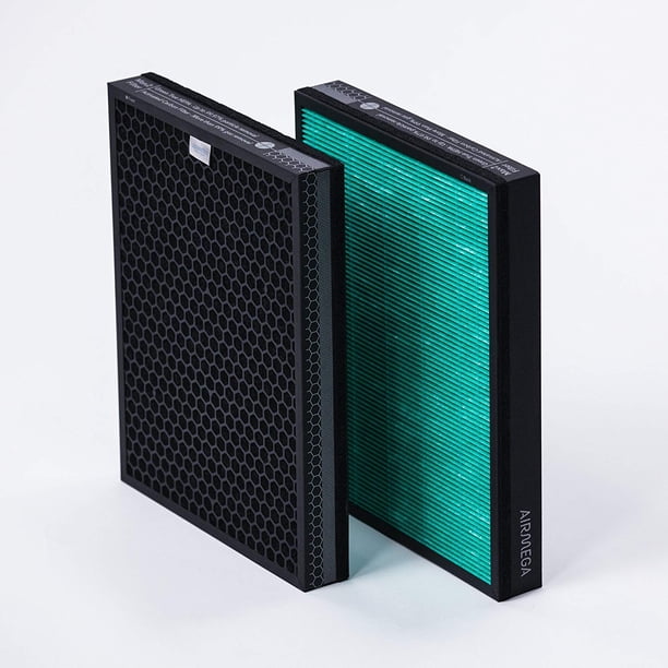 Coway Airmega 400/400S Juego de filtros de repuesto para purificador de aire Max 2 Green True HEPA y filtro de carbón activo AP-2015-FP