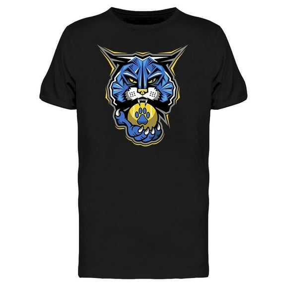 Bobcat Tennis Team Mascot  T-Shirt Men -Image by Shutterstock, Male Medium