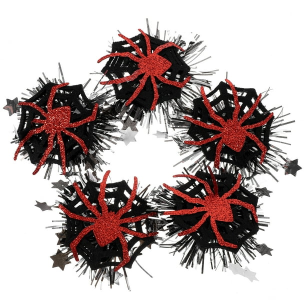 KAKOWELY 6 pinzas para el pelo de araña de Halloween, horquillas para el pelo de Halloween, tocado de fiesta para niñas, horquillas decorativas.