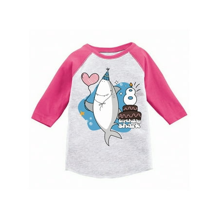 Awkward Styles I am Eight Youth Raglan Shark Raglan for Boys 8th Birthday Party Shark Lovers Gifts Shark Themed Party Shark T Shirts for Girls Gifts for 8 Year Old Children Eighth B Day Youth