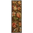 thumbnail image 5 of SAFAVIEH Chelsea Hayleigh Floral Wool Area Rug, Brown, 4'6" x 6'6" Oval, 5 of 10
