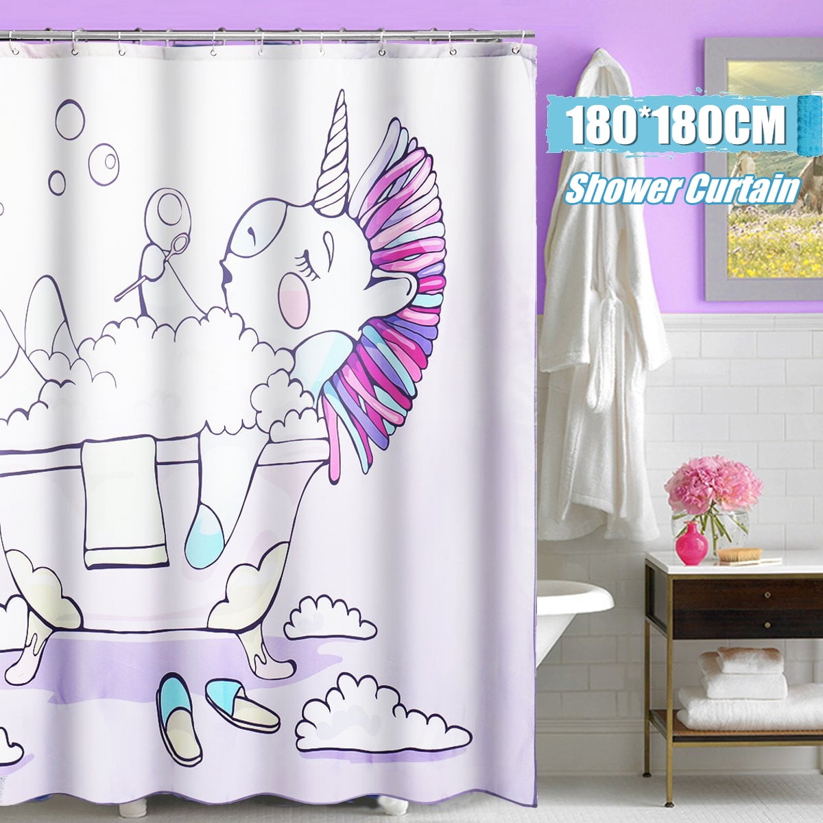 bubble shower curtain