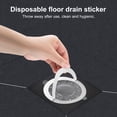 thumbnail image 2 of Manunclaims 20Pcs Floor Drain Stickers Disposable Self-adhesive Soft Texture Fine Mesh Firm Anti-blocking Glass Fiber Bathroom Sewer Sink Filter Hair Strainers Kitchen Supplies, 2 of 8