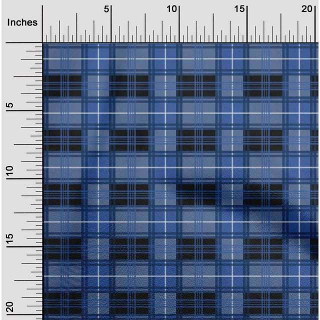 oneOone Cotton Flex Fabric Madras Check Print Fabric By The Yard 40 Inch Wide