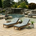 thumbnail image 5 of ARDEN Foam Outdoor Chaise Lounge Cushion, 21 x 72, made with ProFoam, Rain-proof, Fade Resistant, Pistachio Botanical, 5 of 9