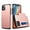 Pink, variant on iPhone 13,iPhone 13 pro,iPhone 13 pro max,iPhone 13 mini Case with Card Holder [ Protective Series] Shockproof Silicone for iPhone 13 series Wallet Case
