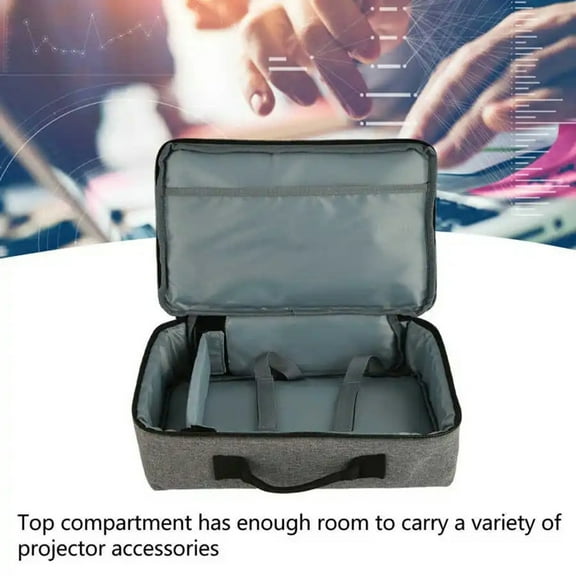 Projector Case,With Smooth Portable Zipper And With Grey