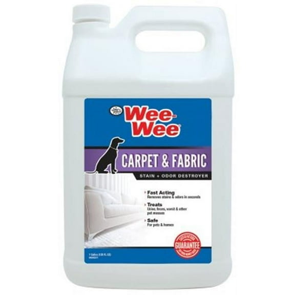 Four Paws Wee-Wee Pet Stain and Odor Eliminator for Carpet Stains 128 Ounces