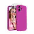 thumbnail image 1 of Chenchen Designed for iPhone 16 Case, Silicone Upgraded [Camera Protection] Phone Case, Soft Anti-Scratch Microfiber Lining Inside, 6.1 inch, Dark Fuchsia, 1 of 1