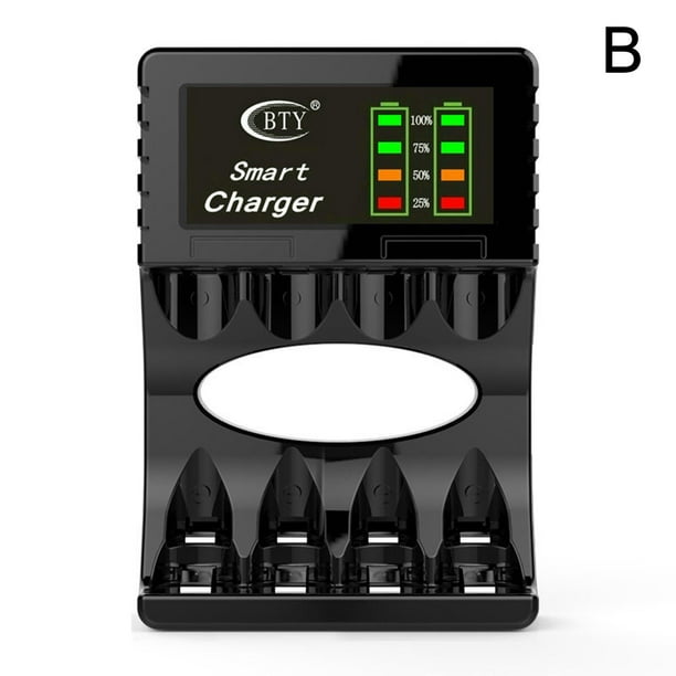 Intelligent Battery 4Slot For AA AAA NICD NIMH Rechargeable Charger P6I8