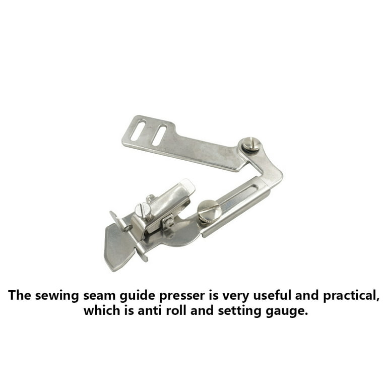 Linyer Sewing Machine Seam Guide Presser Stainless Steel Universal  Industrial Thin Foot Tucker Gauge DIY Replacement Spare Parts