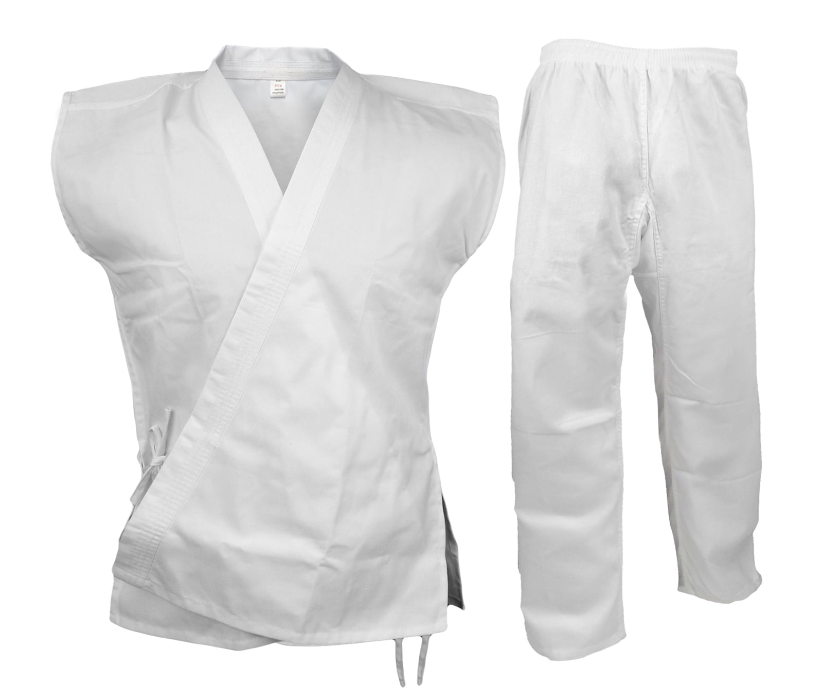 Size 0000-8 7.5 oz Karate Taekwondo PANTS Martial Arts Gi Uniform White/Black 