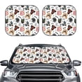 thumbnail image 2 of Fotbe Hip Hop Dog 2-Piece Car Windshield Sun Shade | Sun Blocker for Car Windshield | Foldable Automotive Interior Accessories for Sun Protection-Medium, 2 of 7