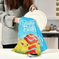 thumbnail image 3 of Easter Holiday Kitchen Dish Towels Set of 6 Absorbent Hand Towels, Lint-Free 18"x28" Eggs Chicks Butterfly Fast Drying Hanging Dishcloths for Cooking Baking Home Clean, 3 of 7