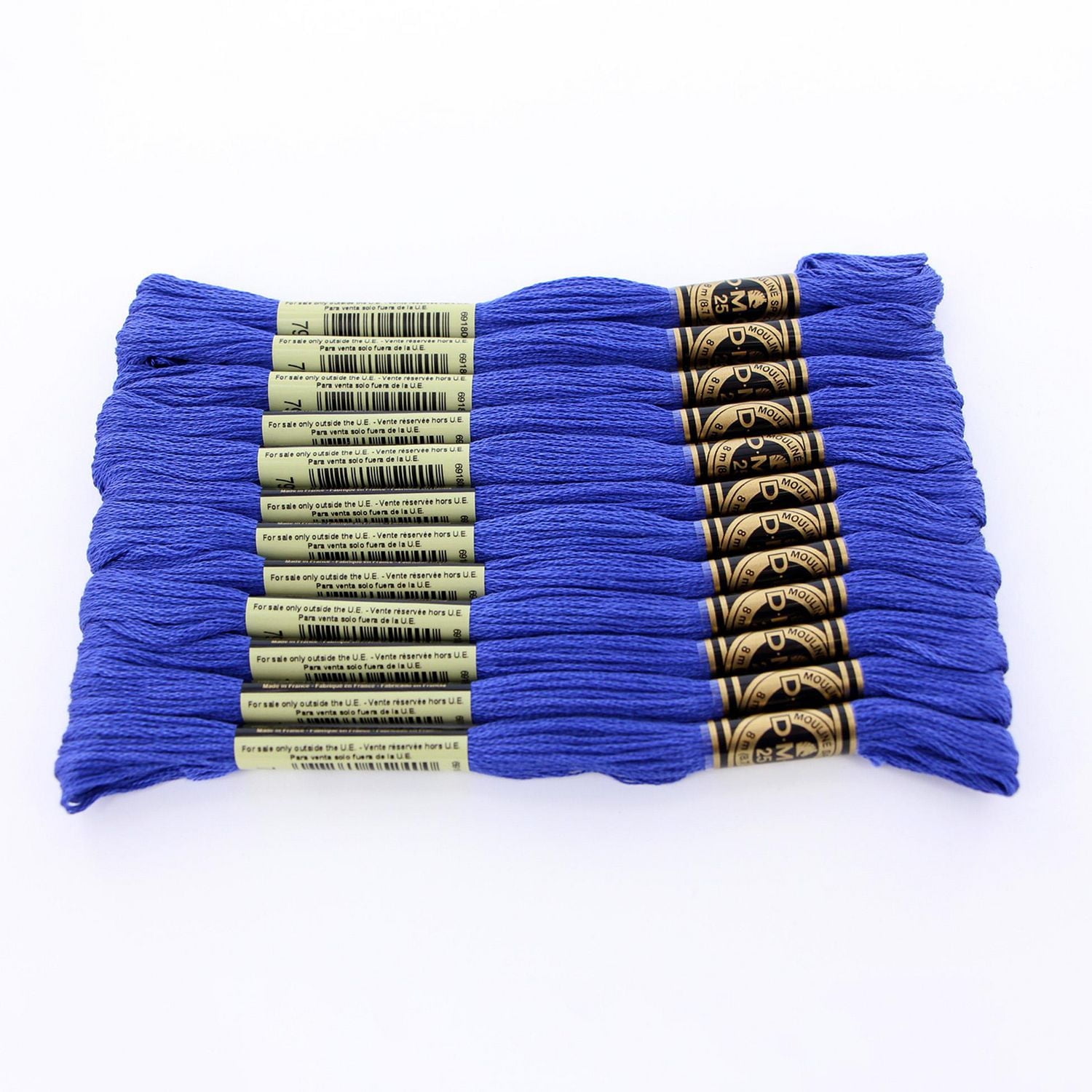 Fil à broder en coton DMC à 6 brins 8m – Bleu 6 Brins