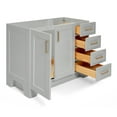 thumbnail image 6 of Ariel Taylor 42 In. Left Offset Single Sink Base Cabinet In Grey, 6 of 8