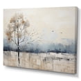 thumbnail image 2 of Designart "Tranquil Minimalism In Beige And Blue Countryside II" Countryside Wall Art Living Room, 2 of 7