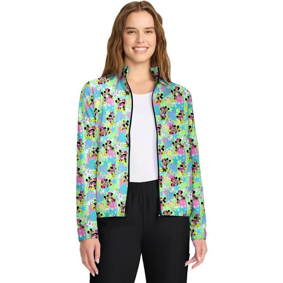 Tooniforms Scrubs Jacket For Women Packable Print TF320