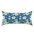 thumbnail image 3 of Little Blues Flower Three Pillowcase Standard Size 20''x26'' Satin Double-Sided Print Soft Wrinkle Resistant, 3 of 9