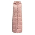 thumbnail image 7 of Qetyuw Womens Down Coat Hooded Vest Winter Warm Sleeveless Coats Full Zip Up Chunky Casual Jacket Outwear, 7 of 7