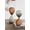 Gray, variant on Set of 2 Clear Hourglass with Terracotta Sand, 30-Minute (S) & 45-Minute (L), Elegant Glass Timepiece for Home, Office, or Mantel Décor
