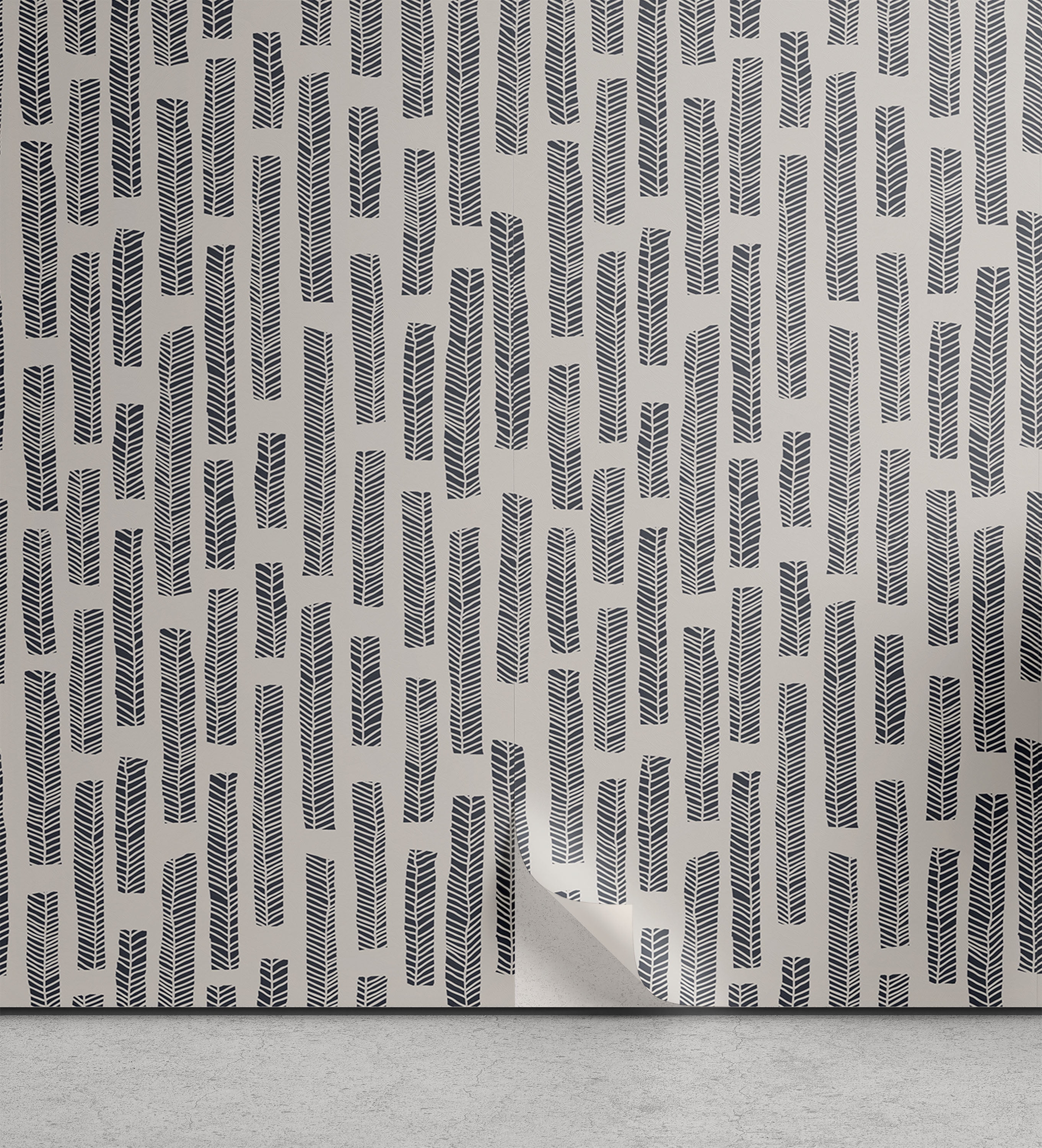 Tribal Peel & Stick Wallpaper, Traditional Aboriginal Art with Ethnic