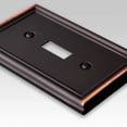 thumbnail image 2 of Placa de pared AMERELLE 149DDB 1 Duplex Acero Bronce Envejecido, 2 of 4
