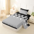 thumbnail image 2 of Erosebridal Cute Kawaii Bowknots Twin Sheet Sets,Modern Geometric Lines Bedding For Bowknot Lovers 3-Piece, 2 of 6
