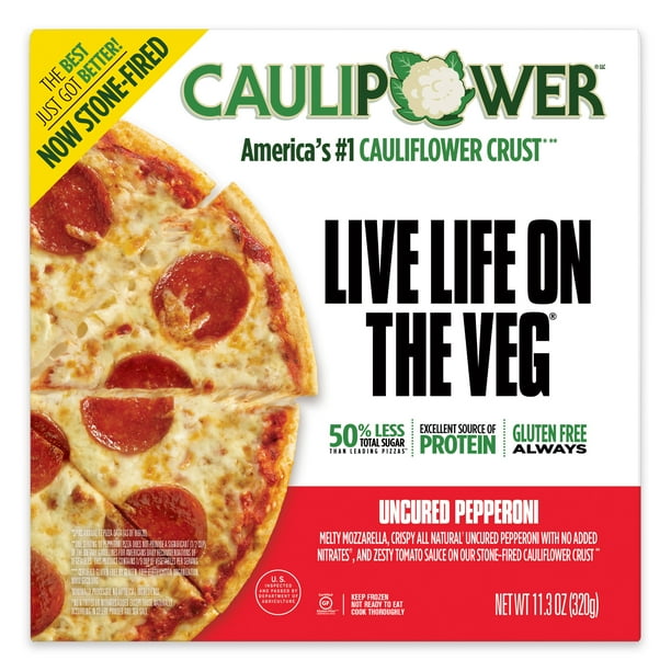CAULIPOWER Uncured Pepperoni Stonefired Cauliflower Crust Pizza, 11.3