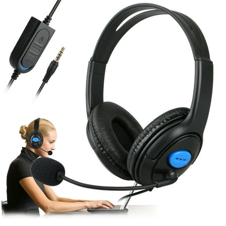 Wired Gaming Headset Headphones with Microphone for PS4 PC Laptop Mac (Best Wired Phone Headset)