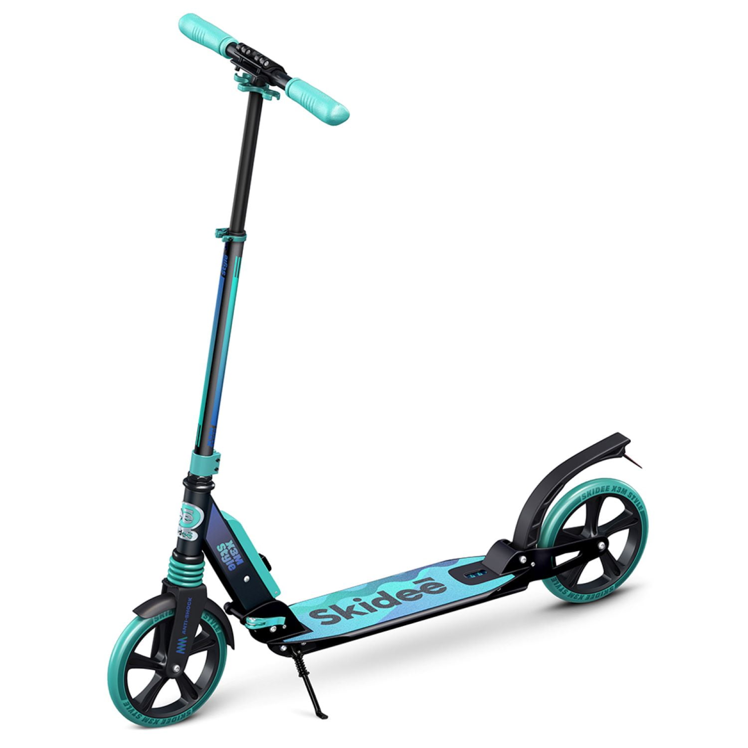 Skidee Scooter for Kids, Teens, Adults, 4 Adjustment Levels, Handlebar