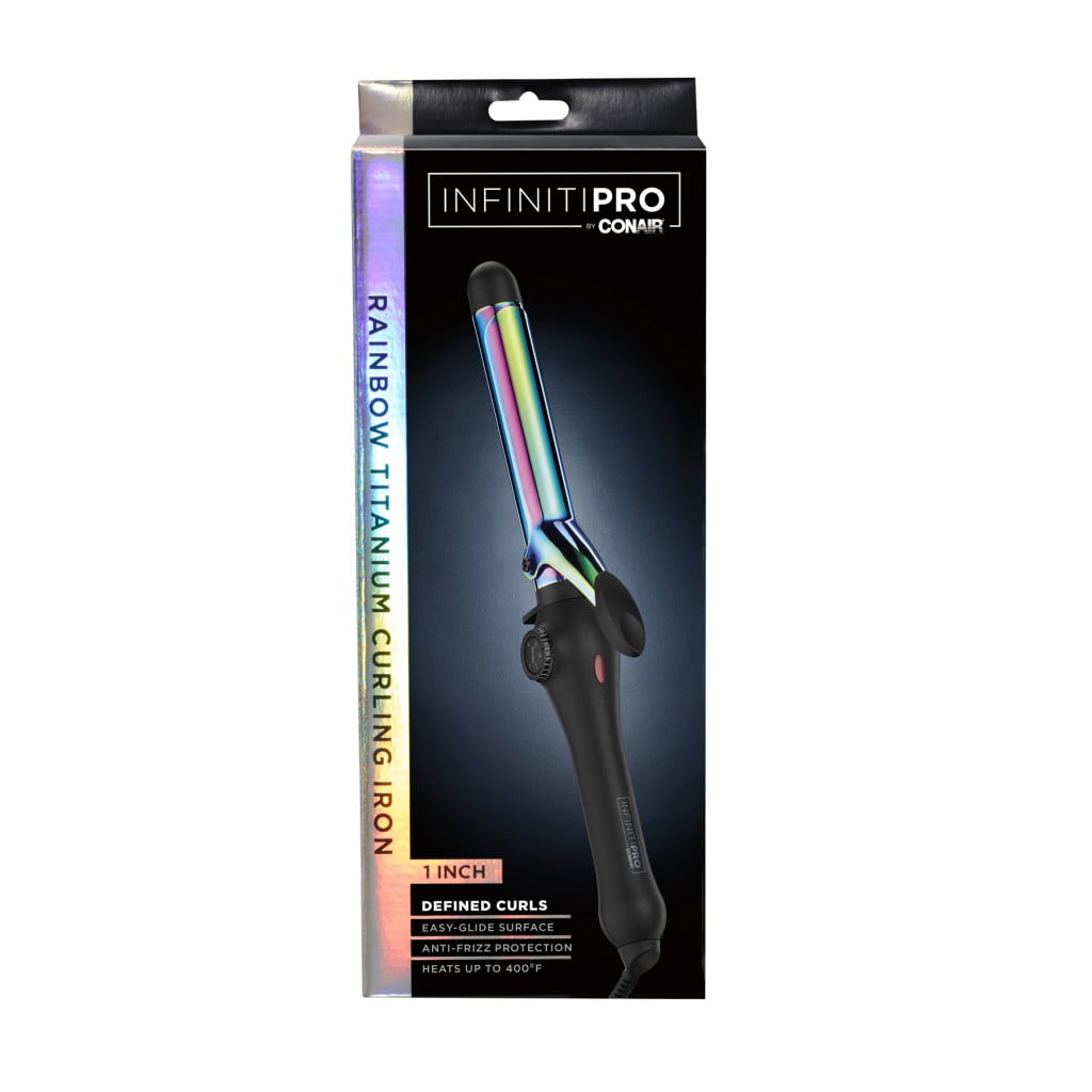 INFINITIPRO BY CONAIR Rainbow Titanium 1-Inch Curling Iron CD350