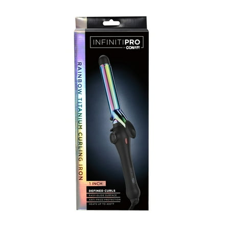 INFINITIPRO BY CONAIR Rainbow Titanium 1-Inch Curling Iron CD350