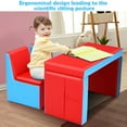thumbnail image 3 of Gymax Multi-functional Kids Sofa Table Chair Set Couch Storage Box Furniture Bedroom, 3 of 10