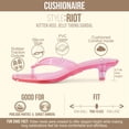 thumbnail image 3 of Cushionaire Riot Jelly Thong Kitten Heels for Women, 3 of 21